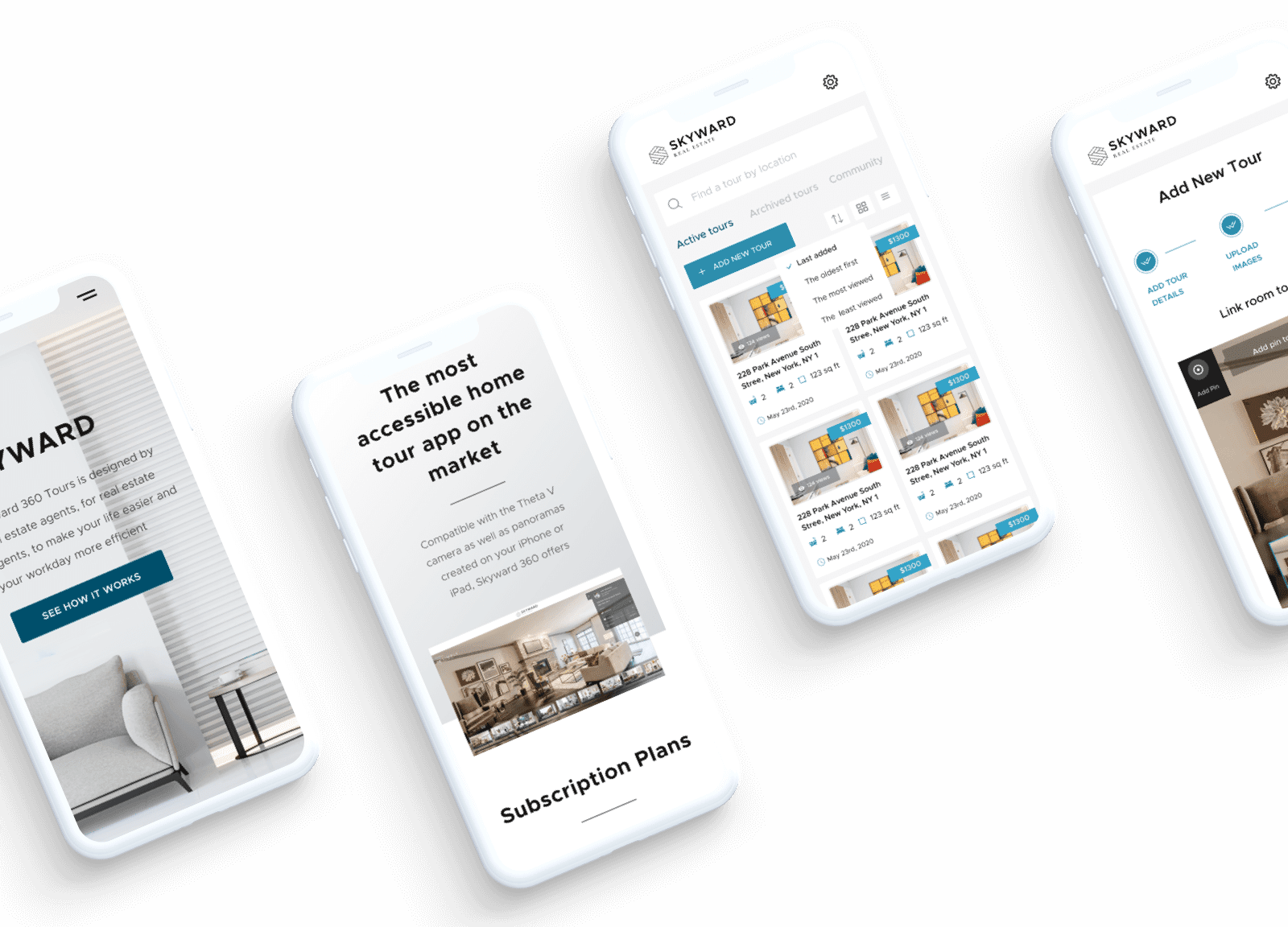 Skyward app - screens