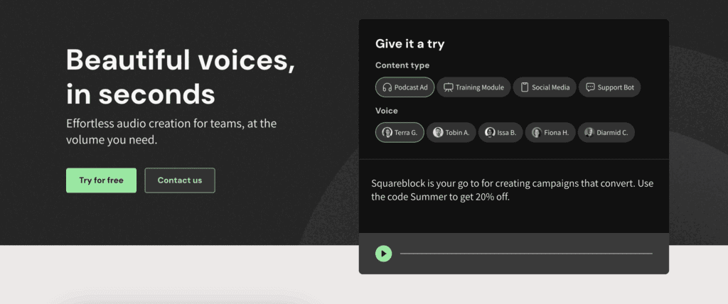 Best AI Voice Generator